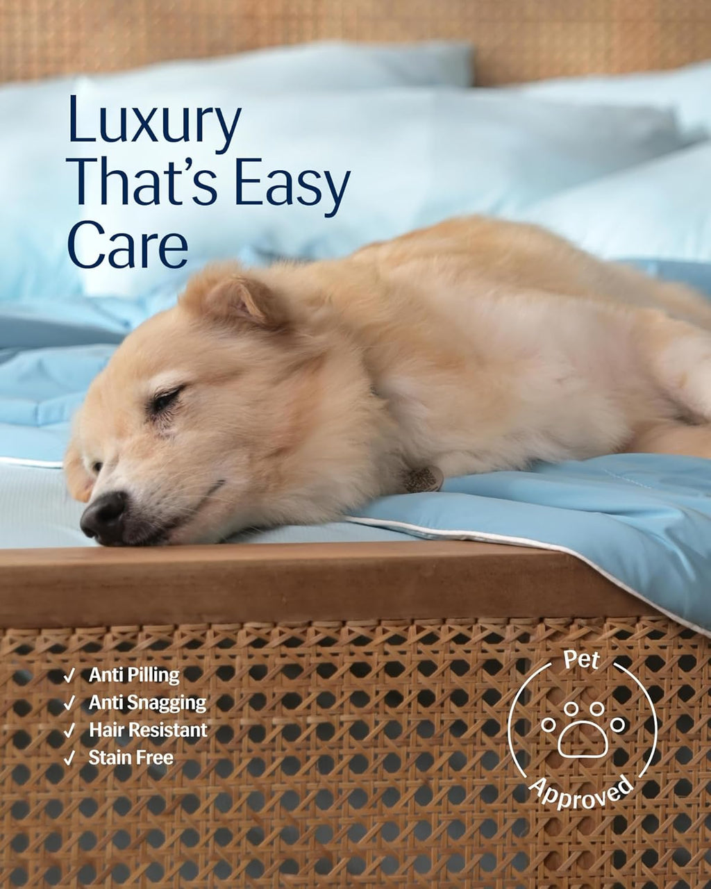® Evercool® Cooling Comforter, King/Cali King, Blanket for Hot Sleepers, All Season Bedding to Keep Cool for Night Sweats, Breathable Lightweight Duvet, 106X90 Inches, Aqua Blue