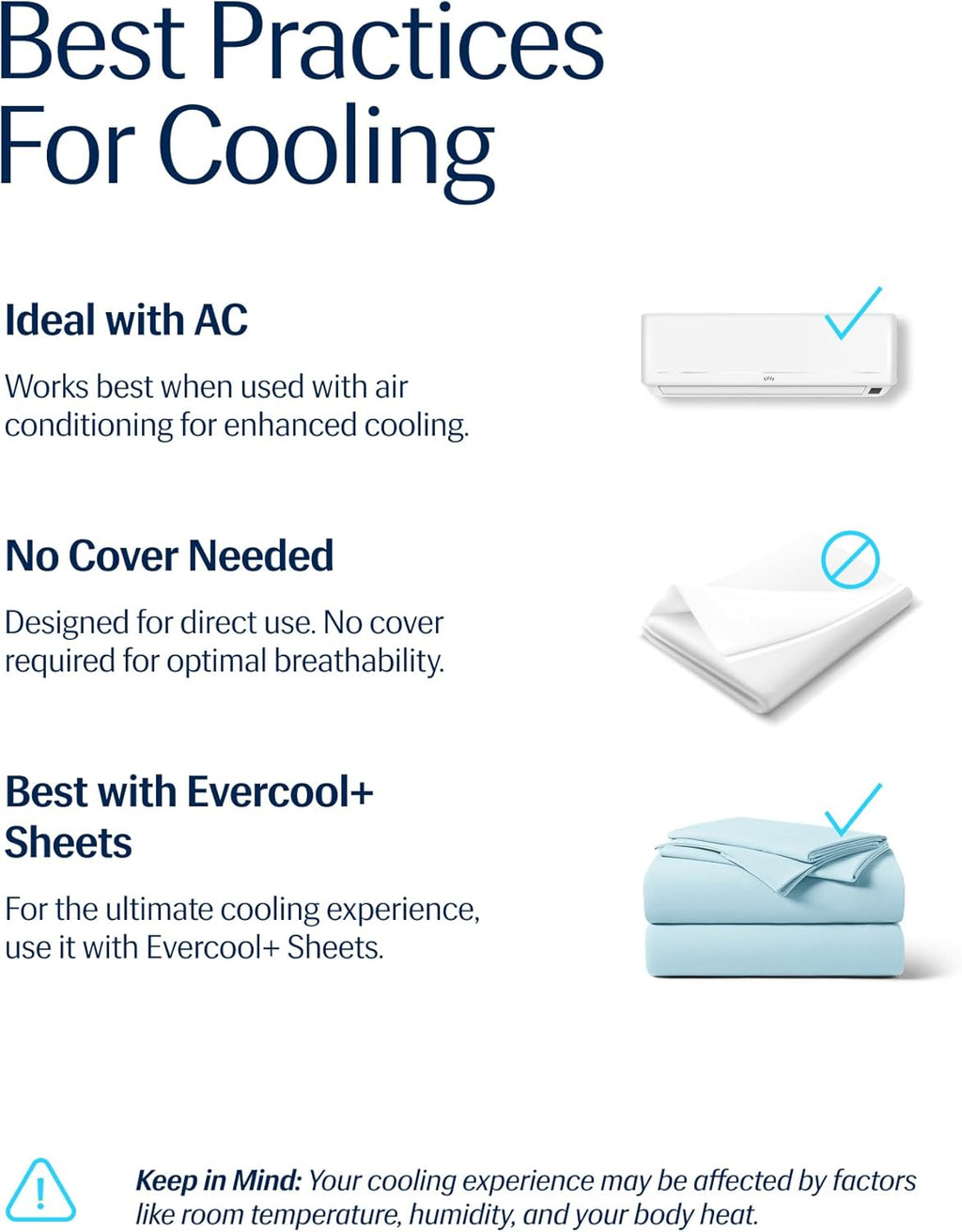 ® Evercool® Cooling Comforter, King/Cali King, Blanket for Hot Sleepers, All Season Bedding to Keep Cool for Night Sweats, Breathable Lightweight Duvet, 106X90 Inches, Aqua Blue
