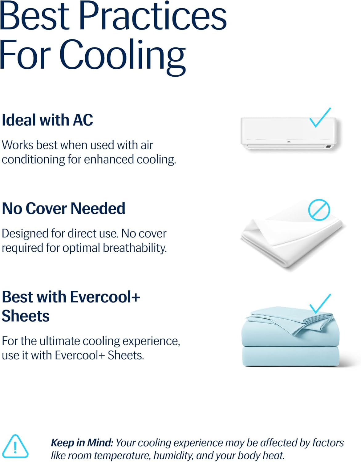 ® Evercool® Cooling Comforter, King/Cali King, Blanket for Hot Sleepers, All Season Bedding to Keep Cool for Night Sweats, Breathable Lightweight Duvet, 106X90 Inches, Aqua Blue