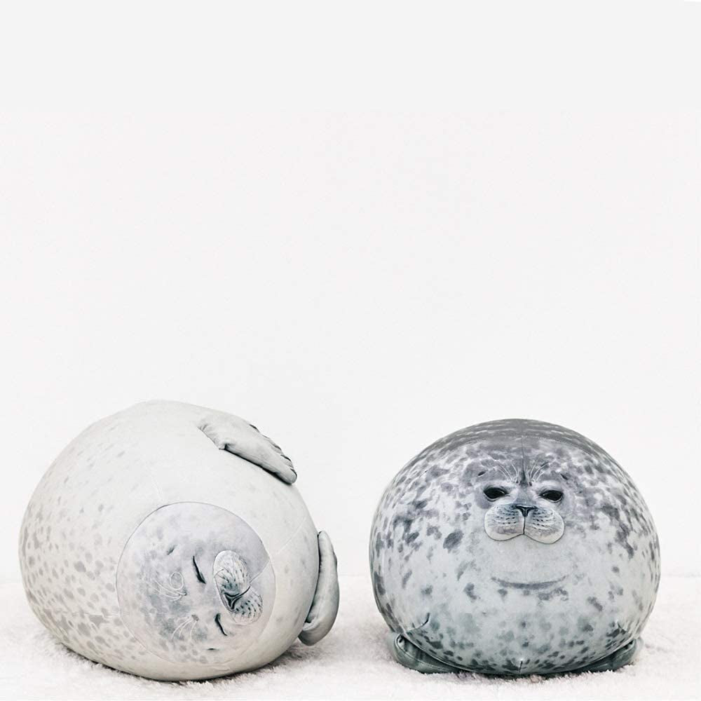Chubby Blob Seal Pillow,Stuffed Cotton Plush Animal Toy Cute Ocean Small(13 In)