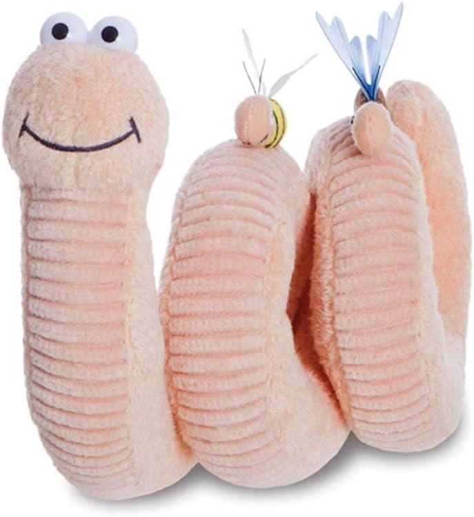 , 61431, Superworm, Soft Toy, Peach