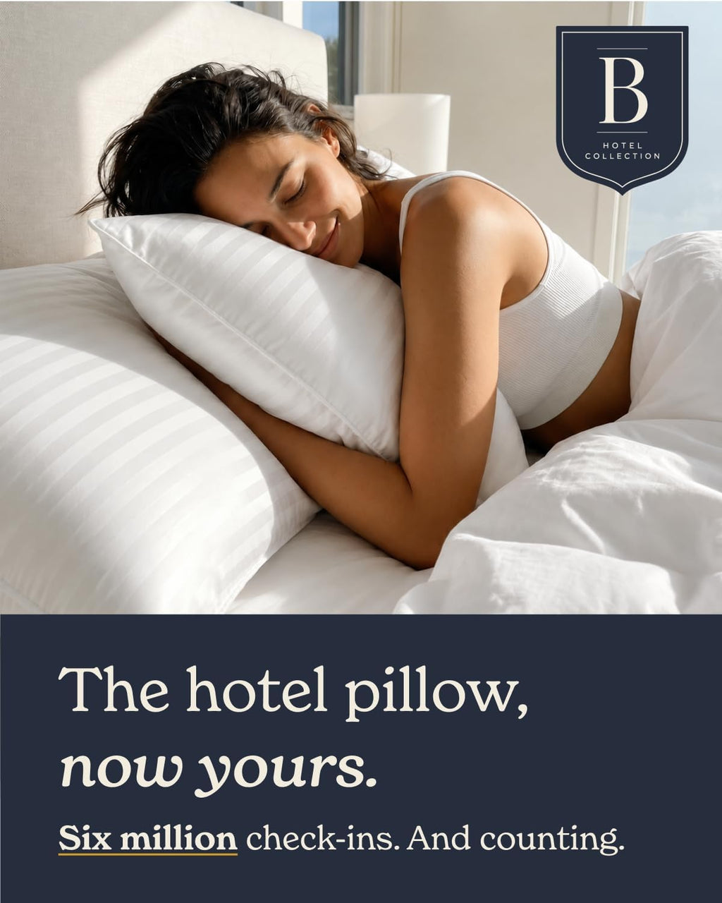 Beckham Hotel Collection Bed Pillows Standard/Queen Size Set of 2 | Original Soft Down Alternative Pillow for Sleeping, Soft Support for Back, Stomach or Side Sleepers