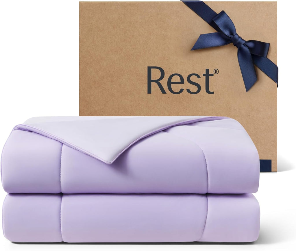 ® Evercool® Cooling Comforter, King/Cali King, Blanket for Hot Sleepers, All Season Bedding to Keep Cool for Night Sweats, Breathable Lightweight Blanket, 106X90 Inches, Lavender Breeze