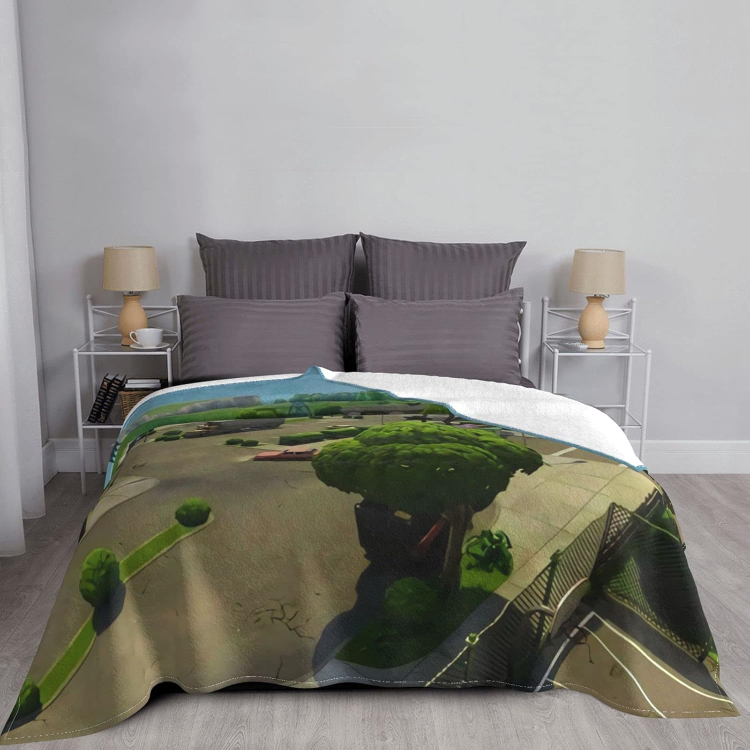 Fortnight Blanket,Fortnight Throw Blanket,Throw Blanket,Cozy Blankets,Game Blanket,Game Throw Blanket (50X40In) Horizontal