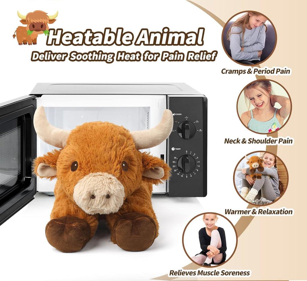 Bull Stuffed Animals, Microwavable Stuffed Animal