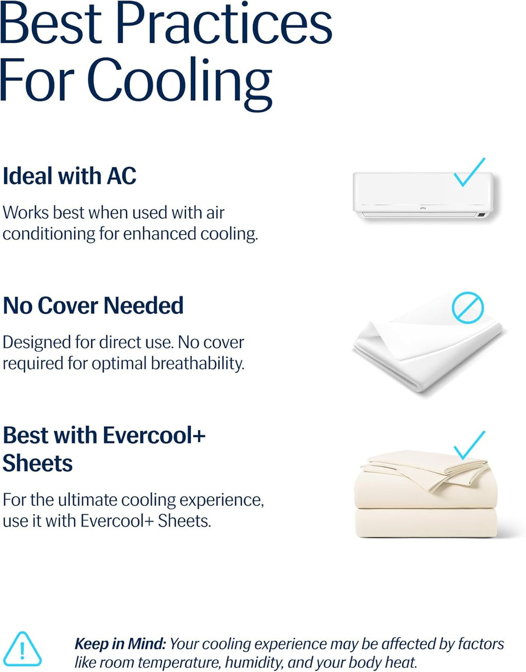® Evercool® Cooling Comforter, King/Cali King, Blanket for Hot Sleepers, All Season Bedding to Keep Cool for Night Sweats, Breathable Lightweight Blanket, 106X90 Inches, Snow Ivory