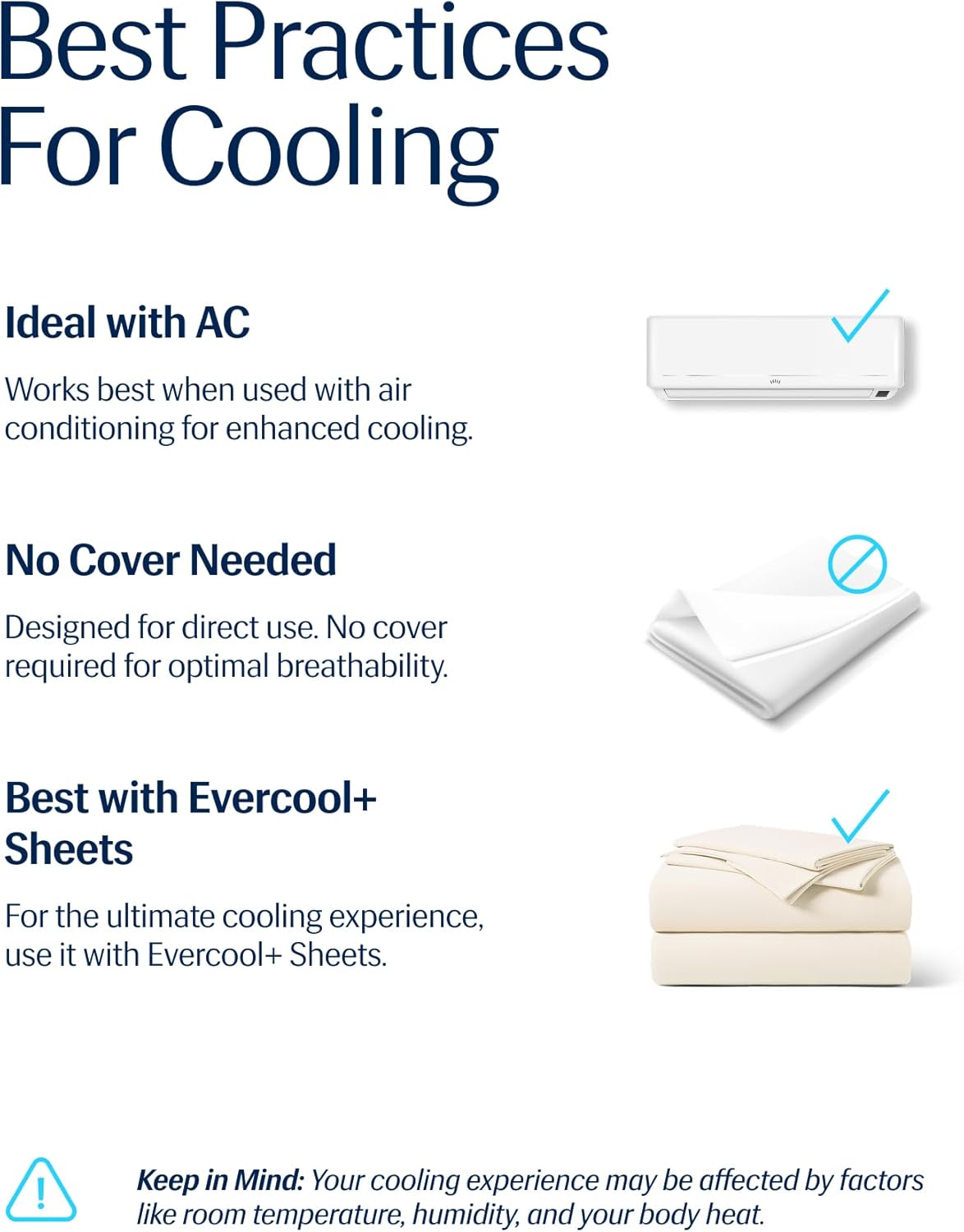 ® Evercool® Cooling Comforter, King/Cali King, Blanket for Hot Sleepers, All Season Bedding to Keep Cool for Night Sweats, Breathable Lightweight Blanket, 106X90 Inches, Snow Ivory