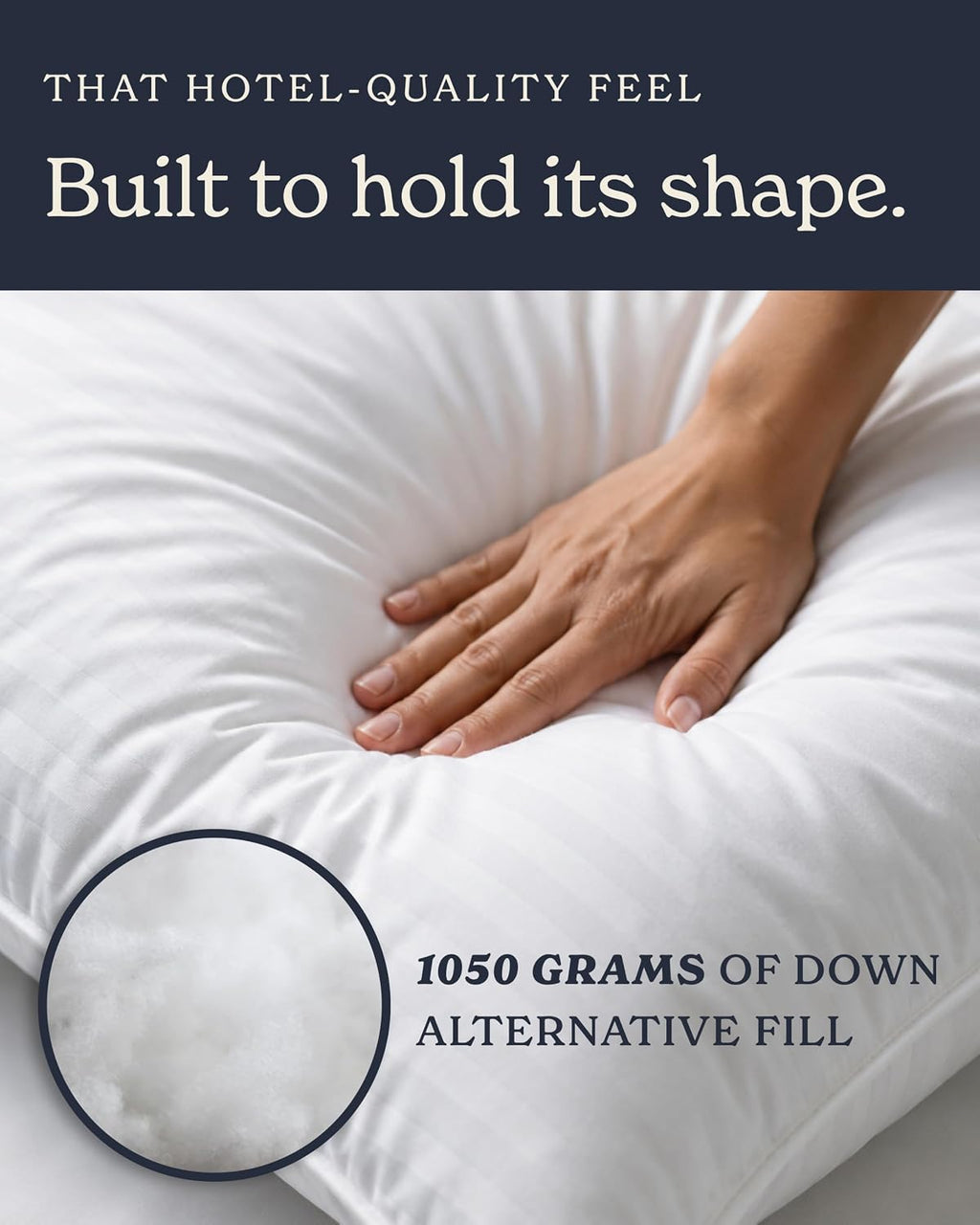Beckham Hotel Collection Bed Pillows Standard/Queen Size Set of 2 | Original Soft Down Alternative Pillow for Sleeping, Soft Support for Back, Stomach or Side Sleepers