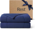 ® Evercool® Cooling Comforter, King/Cali King, Blanket for Hot Sleepers, All Season Bedding to Keep Cool for Night Sweats, Breathable Lightweight Duvet, 106X90 Inches, Midnight Blue
