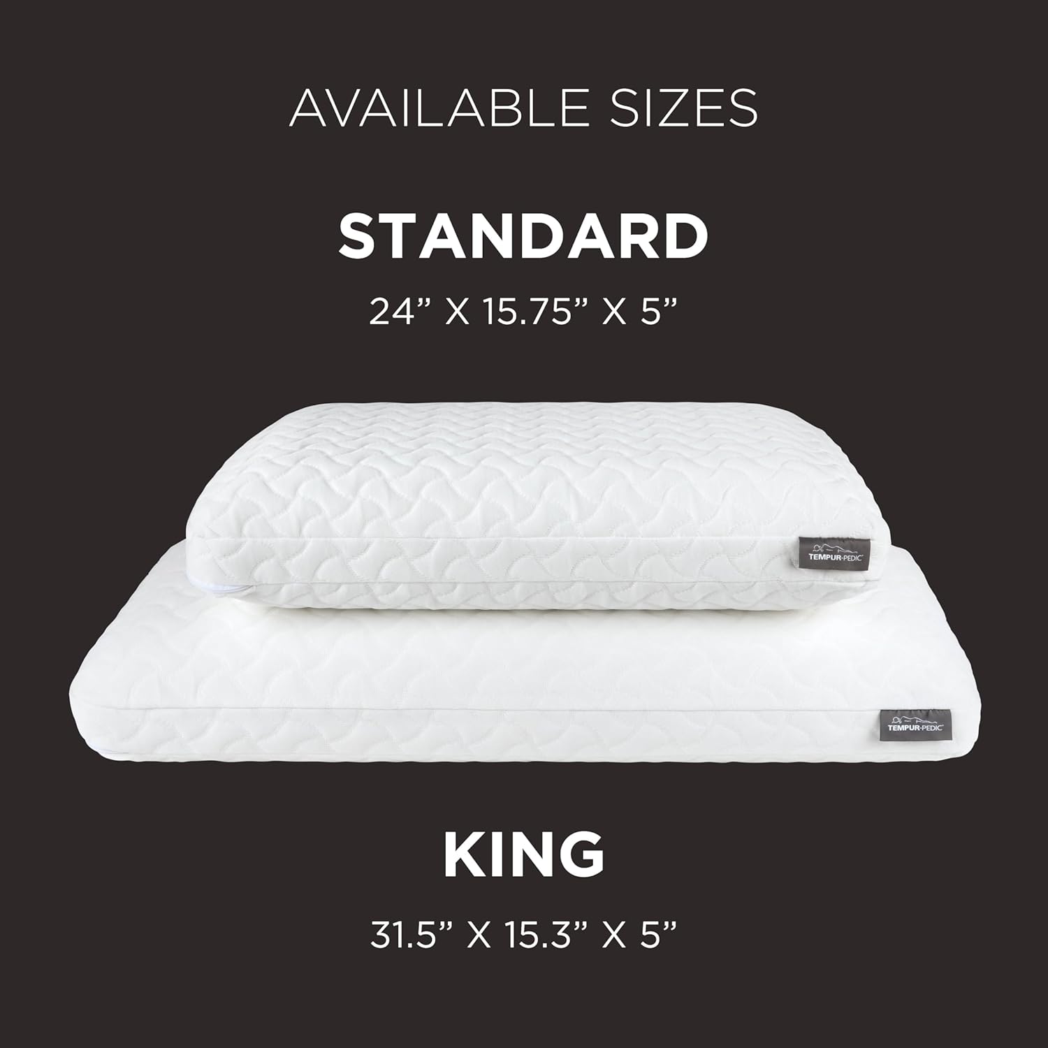Tempur-Cloud Pillow for Sleeping, Standard, White