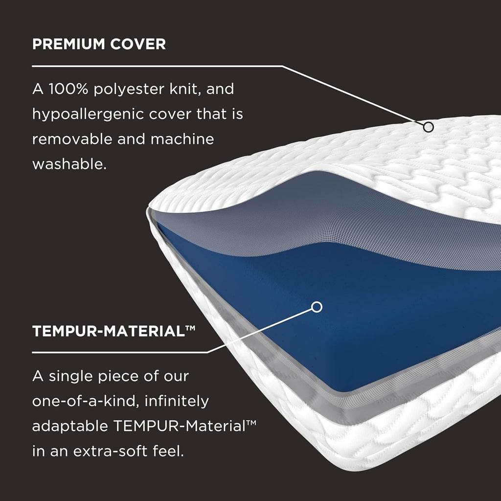 Tempur-Cloud Pillow for Sleeping, Standard, White