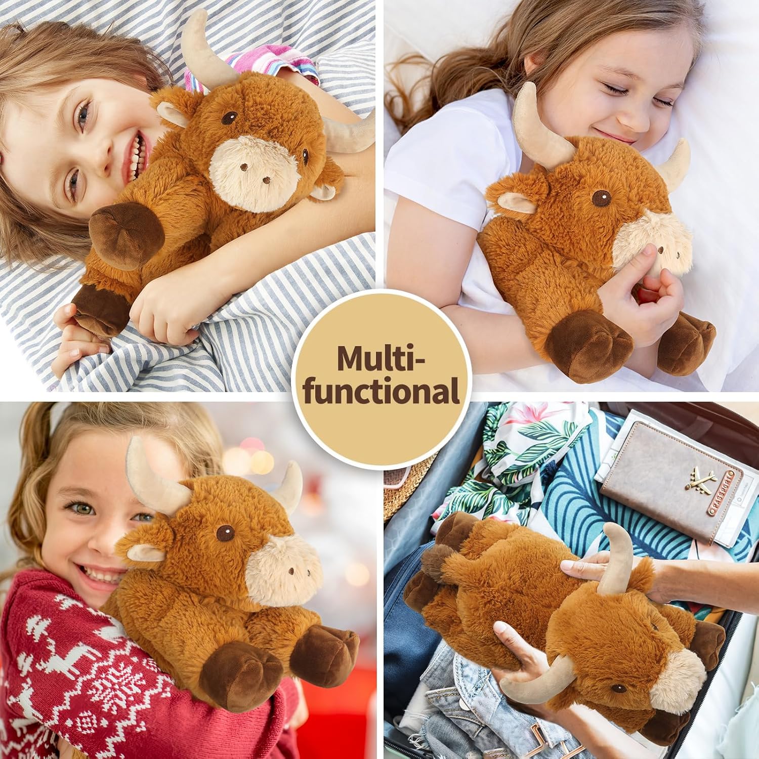 Bull Stuffed Animals, Microwavable Stuffed Animal