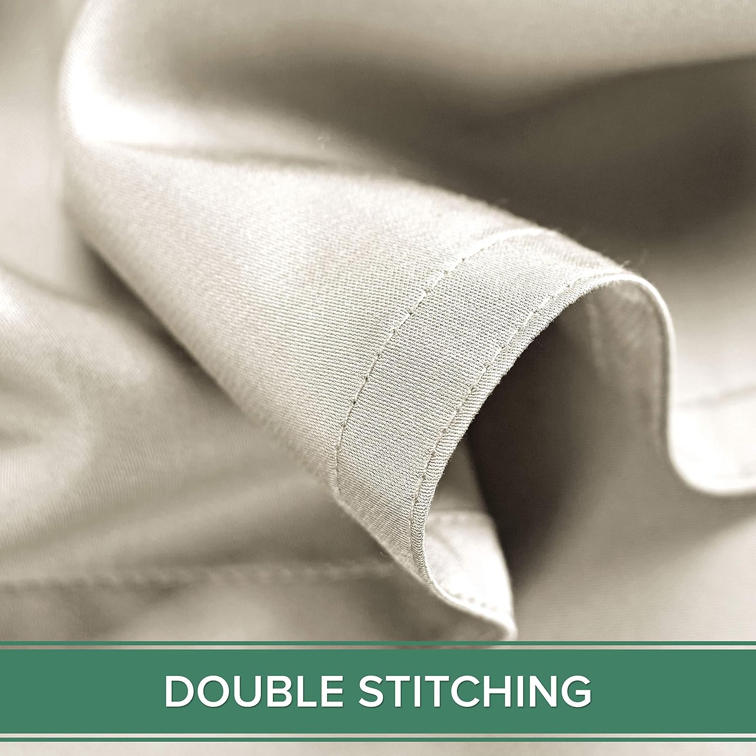 Full Sheets, Genuine 100% Organic Viscose Derived from Bamboo Bed Sheet Set, Luxuriously Soft & Cooling, Double Stitching, 2 Year Quality Promise (Full, Ivory)