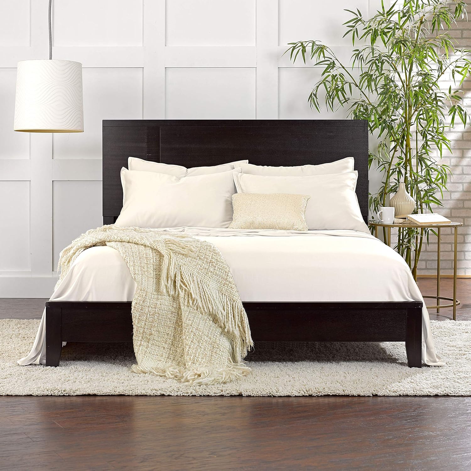 Full Sheets, Genuine 100% Organic Viscose Derived from Bamboo Bed Sheet Set, Luxuriously Soft & Cooling, Double Stitching, 2 Year Quality Promise (Full, Ivory)