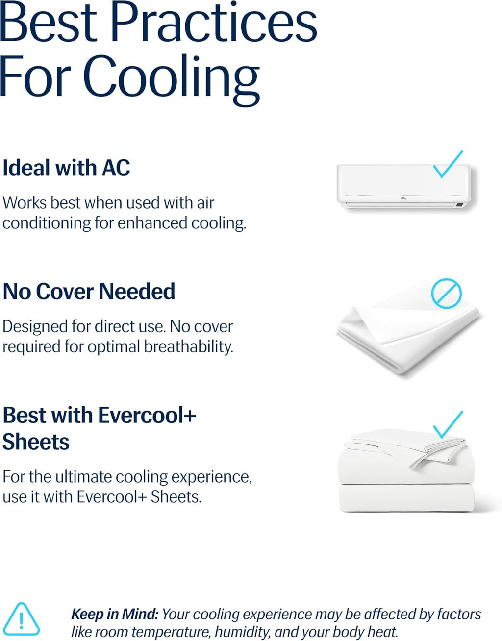 ® Evercool® Cooling Comforter, King/Cali King, Blanket for Hot Sleepers, All Season Bedding to Keep Cool for Night Sweats, Breathable Lightweight Duvet, 106X90 Inches, Arctic White