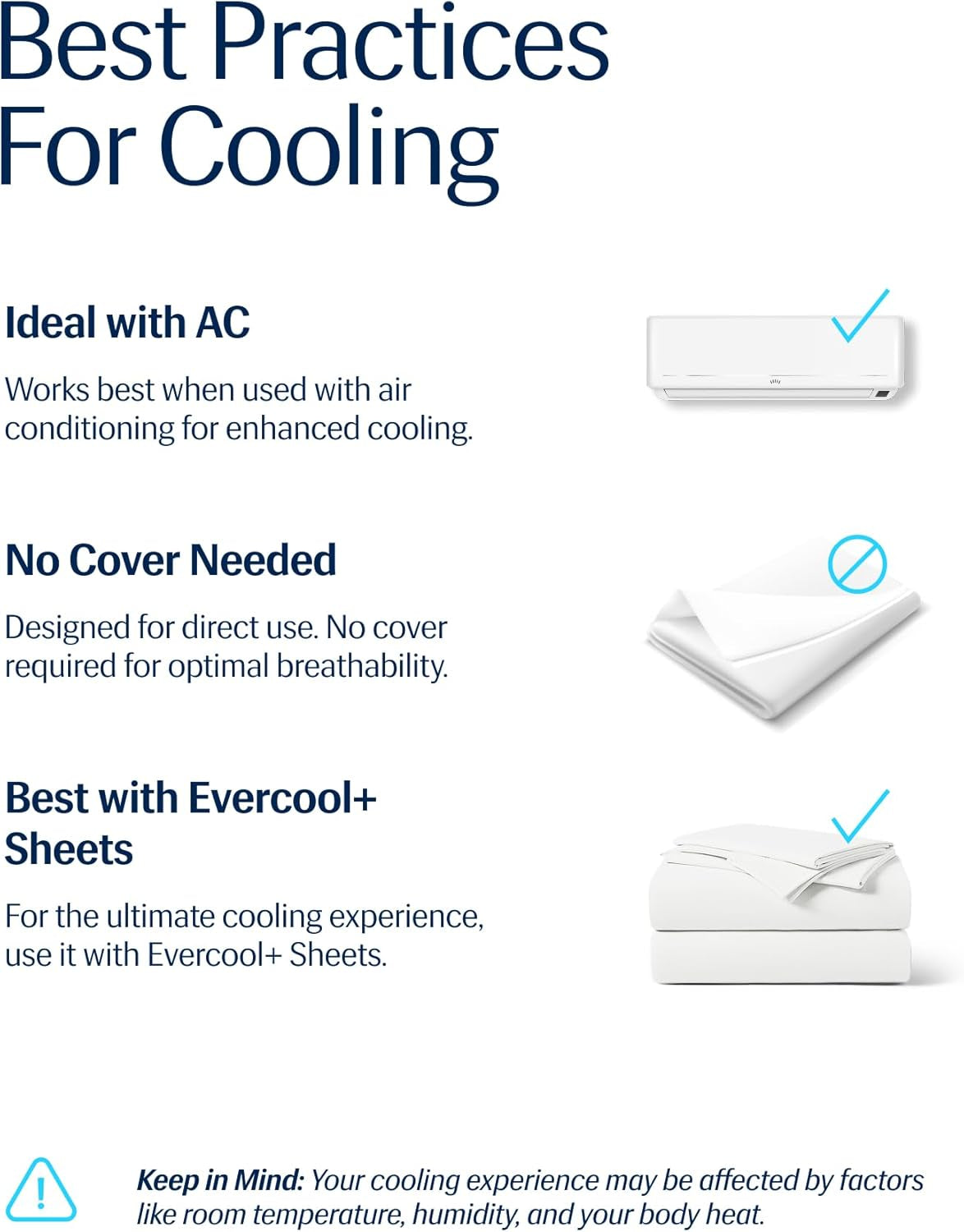 ® Evercool® Cooling Comforter, King/Cali King, Blanket for Hot Sleepers, All Season Bedding to Keep Cool for Night Sweats, Breathable Lightweight Duvet, 106X90 Inches, Arctic White