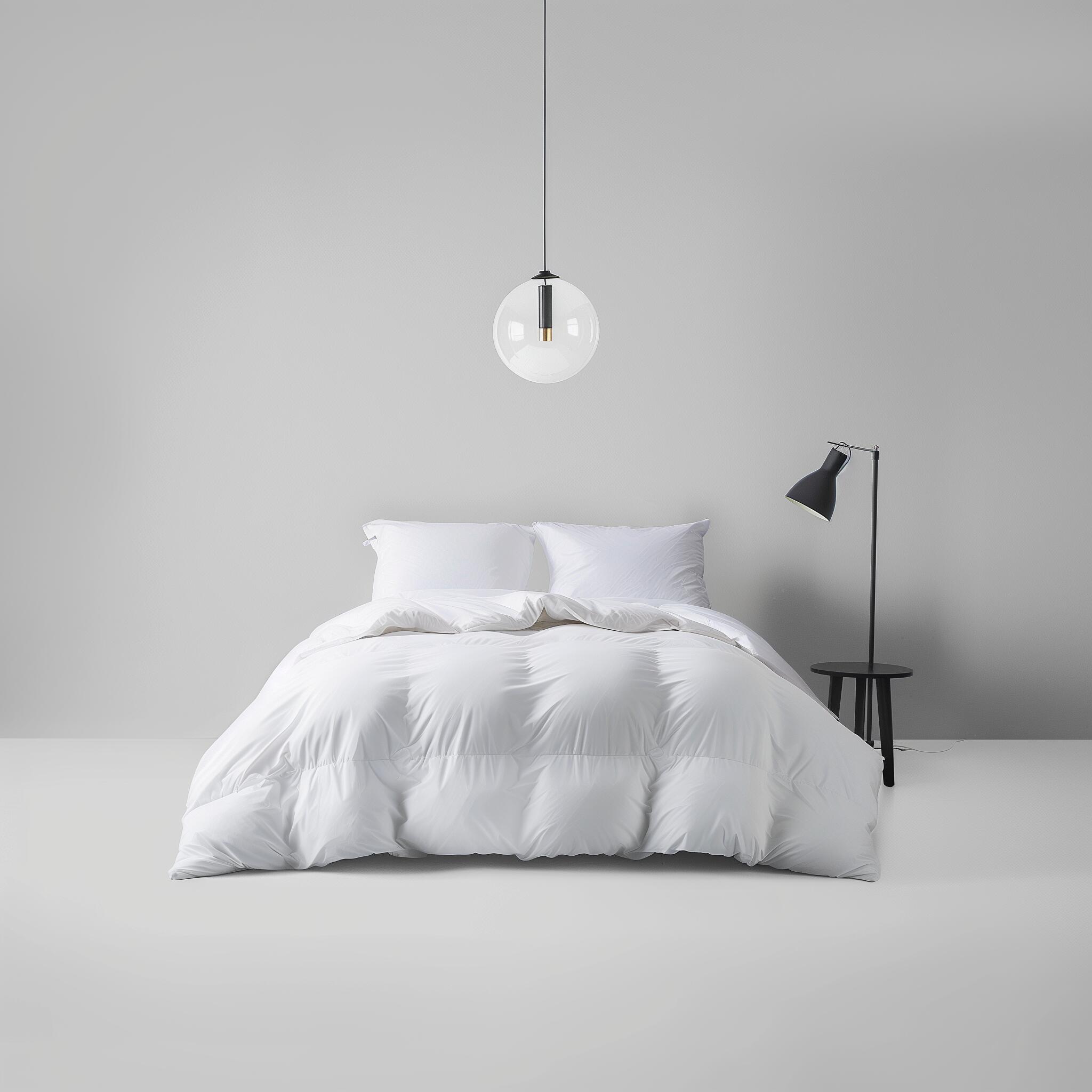 White cooling bed sheet