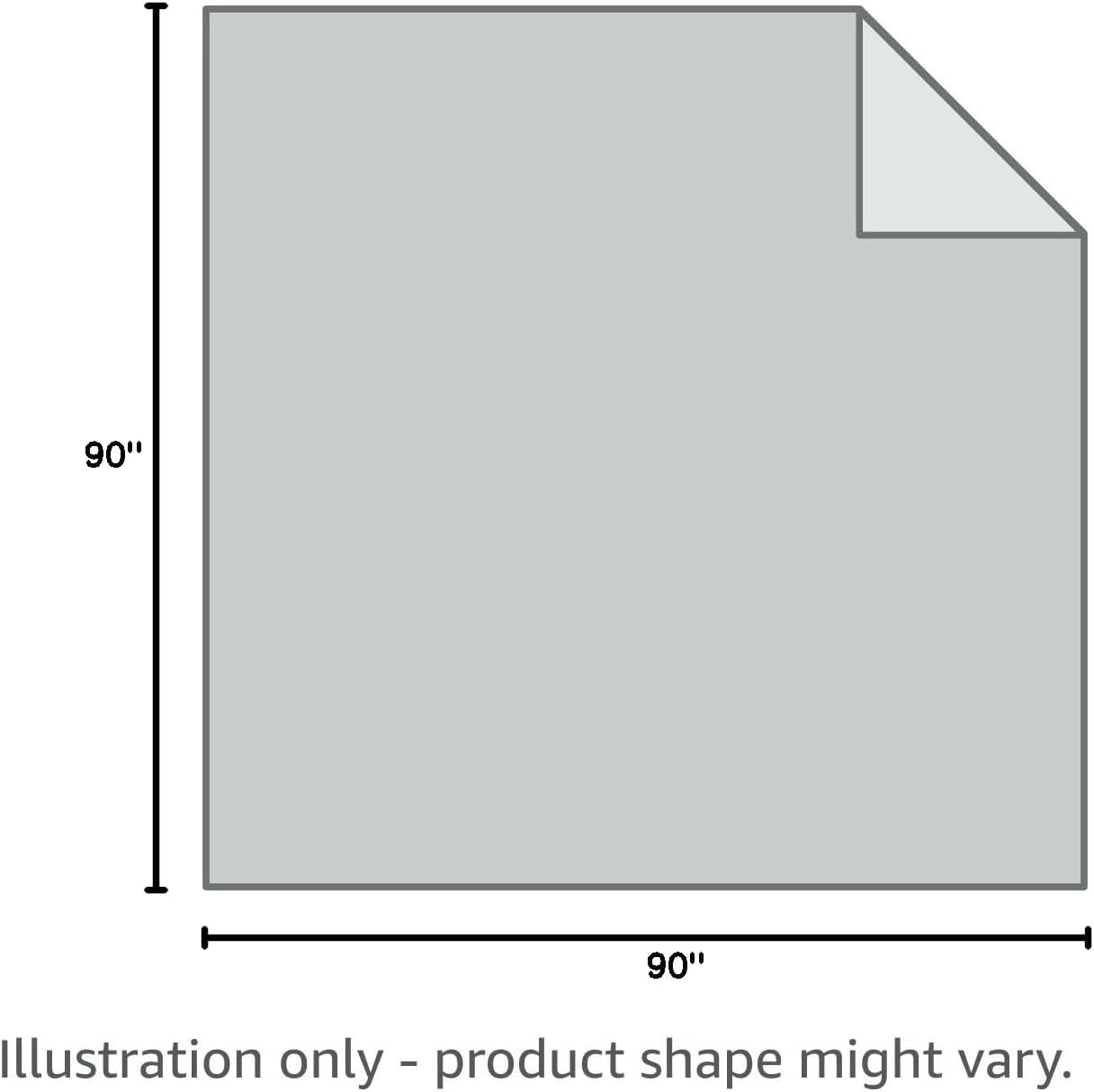 Sherpa Blanket Queen Size (Grey, 90X90 Inches) - Soft Lightweight Plush Fleece Reversible Blanket for Bed, Sofa, Couch, Camping and Travel